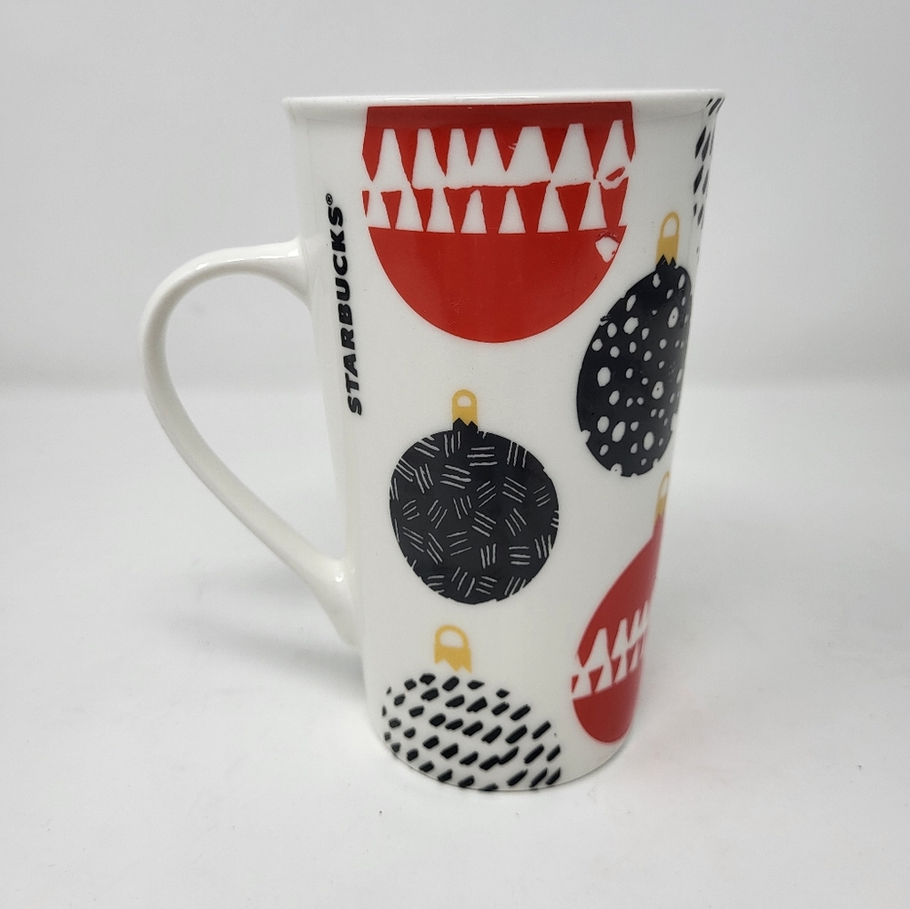 Starbucks 2016 Holiday Ornament Christmas Tall Coffee Tea Mug‎ Cup 16 oz